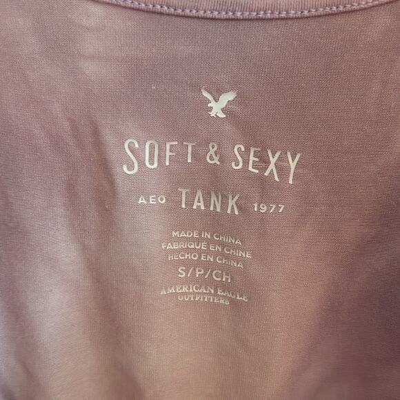 American Eagle pink tie dye tank size small - Picture 6 of 10